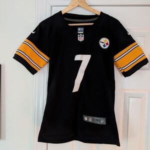 Steelers #7 NFL Black On-Field Jersey